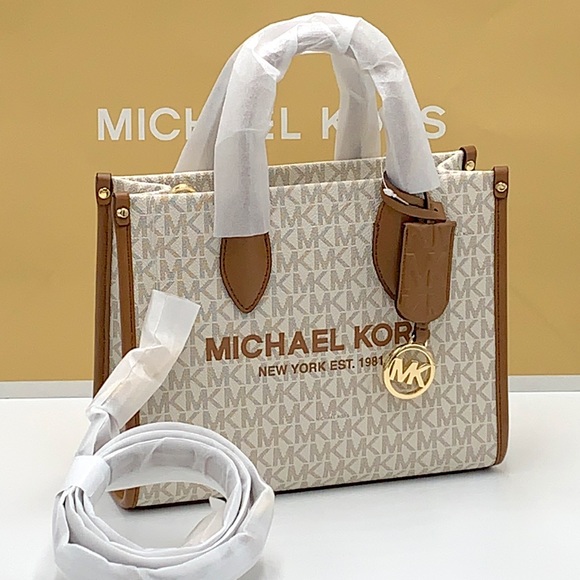 HOT DEAL 🔥TODAY!!!  Michael Kors Mirella Small Crossbody Tote Bag Vanill… - Picture 1 of 16